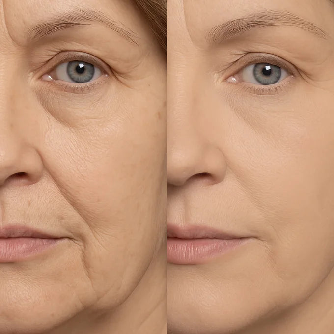 Base de Maquillaje 4 en 1 La única base biomimética que se transforma en tu tono exacto en solo 30 segundos ✨